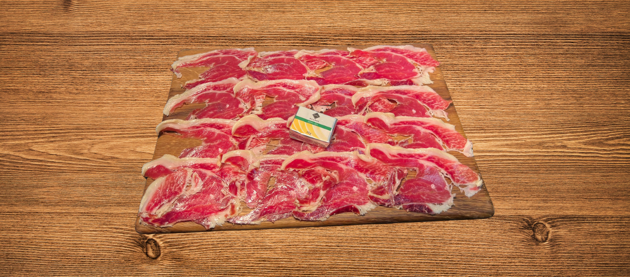 Jamon de Bellota 100% Iberico Ori. Salamanca Elevé Plein air Affinage 48 mois